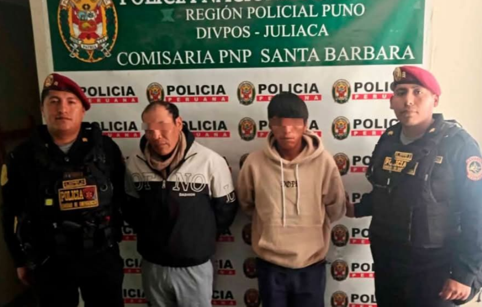 Juliaca | Capturan a presuntos integrantes de banda «Los Lanceros de las Carmelitas» con celulares robados