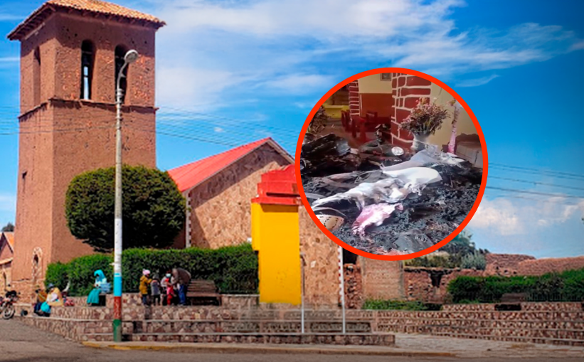Huancané | Queman la imagen de la Inmaculada Concepción en iglesia de Vilquechico