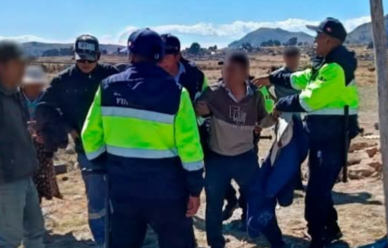 Yunguyo | Intervienen a hombre acusado de robar corderos cerca del lago Titicaca