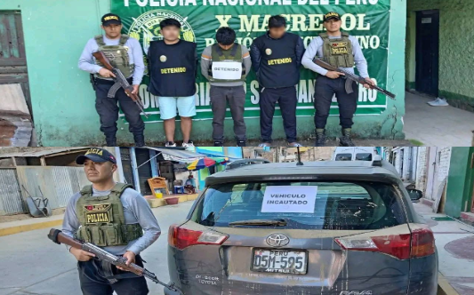 Sandia | Detienen a tres hombres por presunto hurto agravado y recuperan moto lineal robada