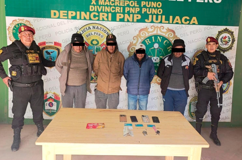 Juliaca | Detienen a presunta banda “Los Auquish” tras robo de celular