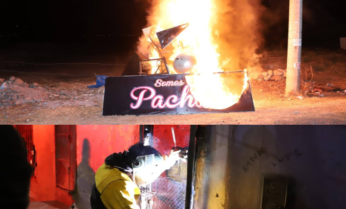 Puno | Municipalidad clausura locales nocturnos y quema bienes incautados en operativo en el kilómetro 4.5