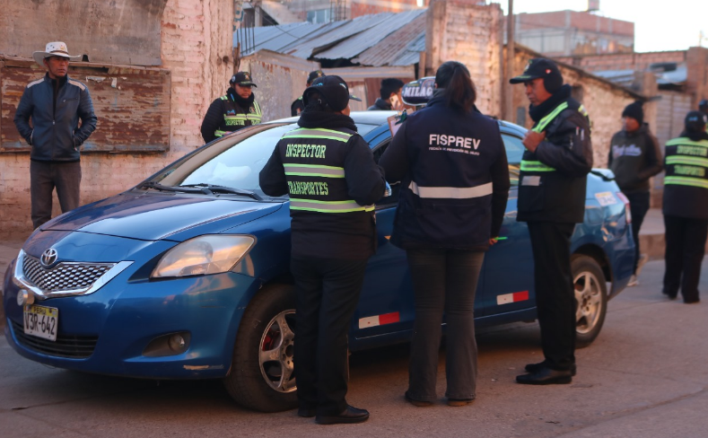 Puno | Fiscalía y Gerencia de Transportes realizan operativo preventivo en el sector transporte