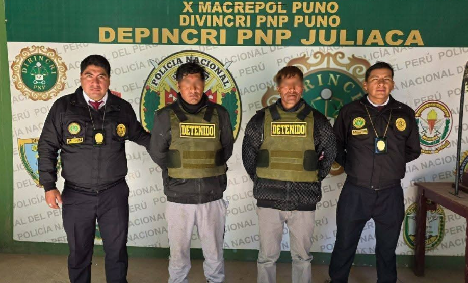 Juliaca | Capturan a dos hermanos investigados por la muerte de su hermana en Cojata