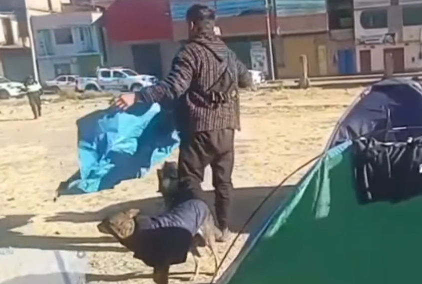 Juliaca | Desalojan a extranjeros que pernoctaban en áreas del cuartel Bolognesi
