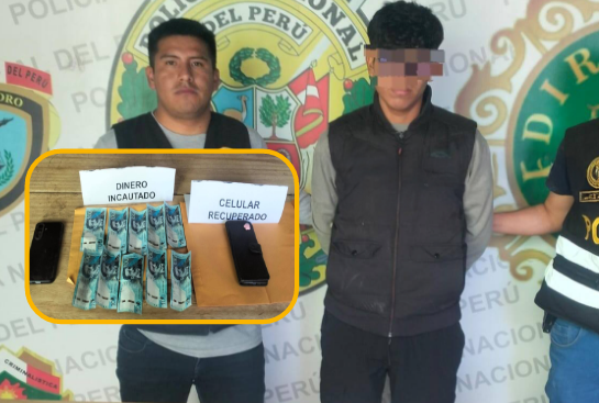 Juliaca | Detienen a joven acusado de extorsionar a una mujer para devolverle su celular