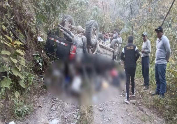 Sandia | Poblador de 74 años fallece en vuelco de camioneta en Alto Inambari