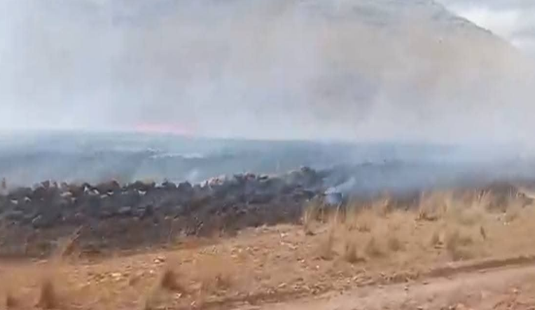 Melgar | Incendio arrasa más de 20 hectáreas de pastizales en comunidad de Nuñoa