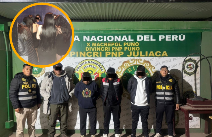 Juliaca | PNP desarticula banda “Los Buitres del Sur” y rescata a 13 mujeres víctimas de trata